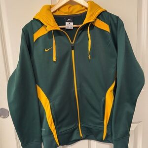 Nike Therma-Fit Green And Yellow Zip Up Hoodie Jacket Size Large 12/14